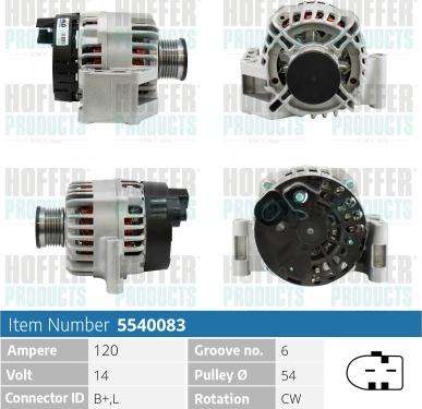 Hoffer H5540083 - Ģenerators ps1.lv