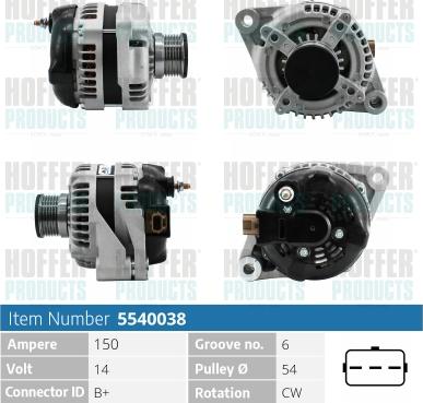 Hoffer H5540038 - Ģenerators ps1.lv