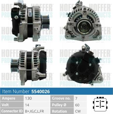 Hoffer H5540026 - Ģenerators ps1.lv