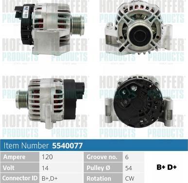 Hoffer H5540077 - Ģenerators ps1.lv