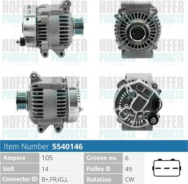 Hoffer H5540146 - Ģenerators ps1.lv