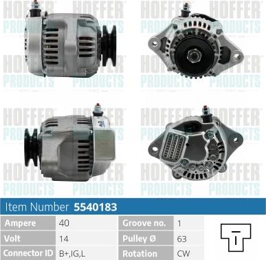 Hoffer H5540183 - Ģenerators ps1.lv