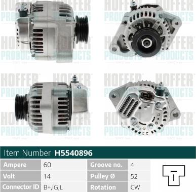 Hoffer H5540896 - Ģenerators ps1.lv