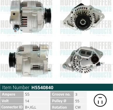 Hoffer H5540840 - Ģenerators ps1.lv