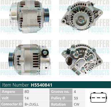 Hoffer H5540841 - Ģenerators ps1.lv