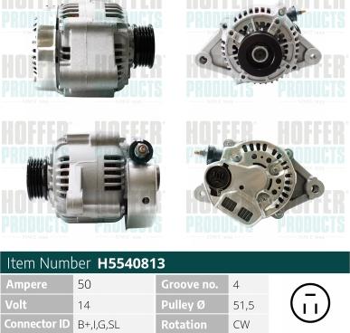 Hoffer H5540813 - Ģenerators ps1.lv