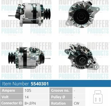 Hoffer H5540301 - Ģenerators ps1.lv