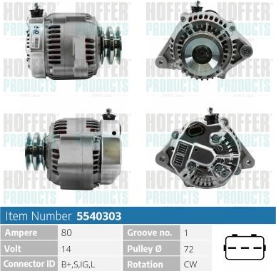 Hoffer H5540303 - Ģenerators ps1.lv