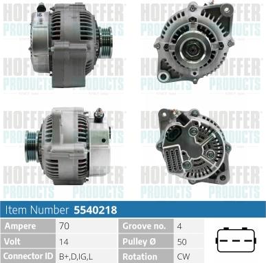 Hoffer H5540218 - Ģenerators ps1.lv