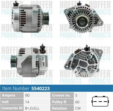 Hoffer H5540223 - Ģenerators ps1.lv