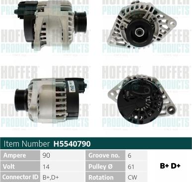 Hoffer H5540790 - Ģenerators ps1.lv