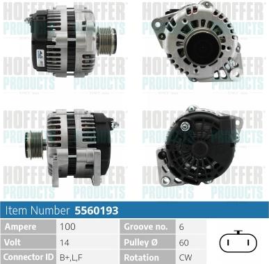 Hoffer H5560193 - Ģenerators ps1.lv