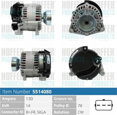 Hoffer H5514080 - Ģenerators ps1.lv