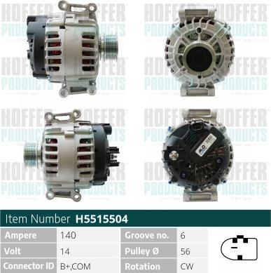 Hoffer H5515504 - Ģenerators ps1.lv