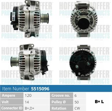 Hoffer H5515096 - Ģenerators ps1.lv