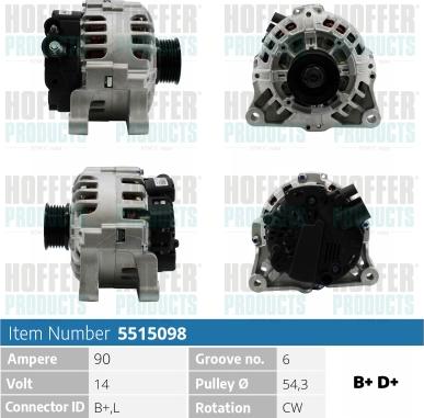 Hoffer H5515098 - Ģenerators ps1.lv