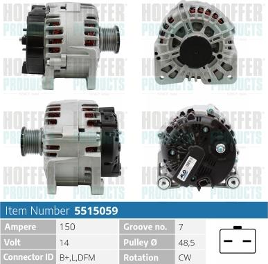 Hoffer H5515059 - Ģenerators ps1.lv