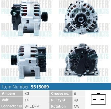 Hoffer H5515069 - Ģenerators ps1.lv