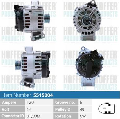Hoffer H5515004 - Ģenerators ps1.lv