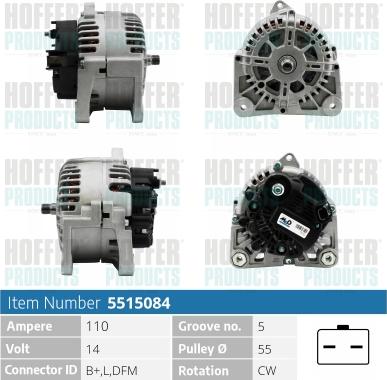 Hoffer H5515084 - Ģenerators ps1.lv