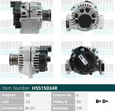 Hoffer H5515034R - Ģenerators ps1.lv