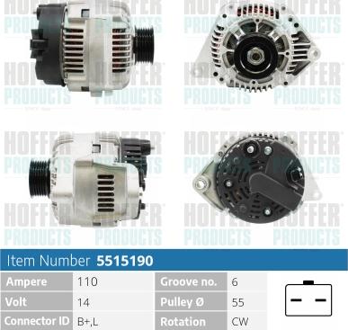 Hoffer H5515190 - Ģenerators ps1.lv