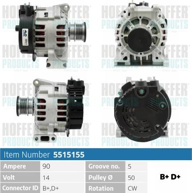 Hoffer H5515155 - Ģenerators ps1.lv