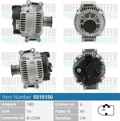 Hoffer H5515150 - Ģenerators ps1.lv