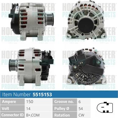 Hoffer H5515153 - Ģenerators ps1.lv