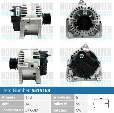 Hoffer H5515163 - Ģenerators ps1.lv