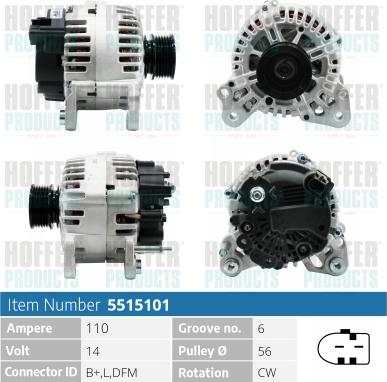 Hoffer H5515101 - Ģenerators ps1.lv