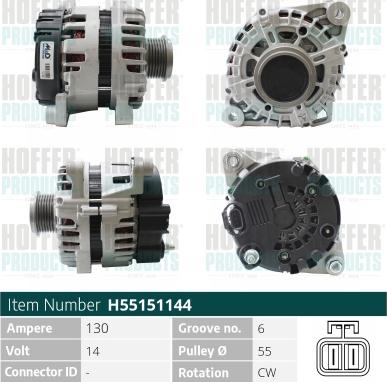 Hoffer H55151144 - Ģenerators ps1.lv