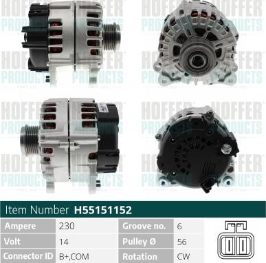 Hoffer H55151152 - Ģenerators ps1.lv