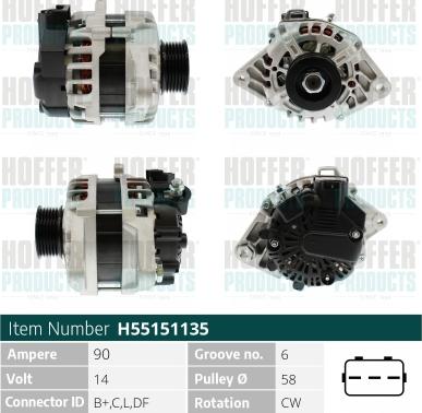 Hoffer H55151135 - Ģenerators ps1.lv