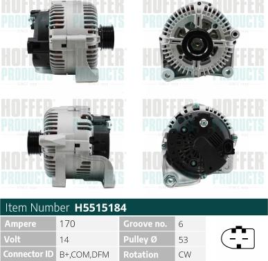 Hoffer H5515184 - Ģenerators ps1.lv