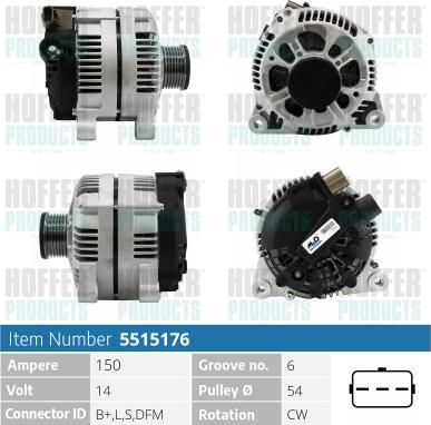 Hoffer H5515176 - Ģenerators ps1.lv