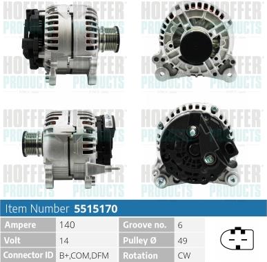 Hoffer H5515170 - Ģenerators ps1.lv