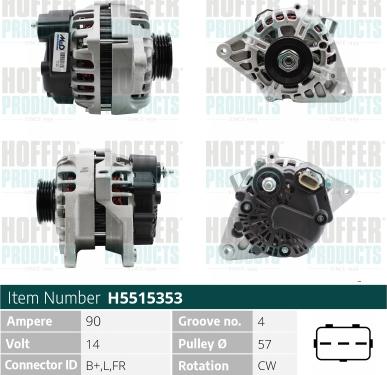 Hoffer H5515353 - Ģenerators ps1.lv