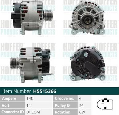 Hoffer H5515366 - Ģenerators ps1.lv