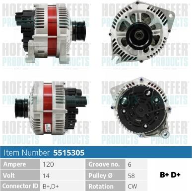 Hoffer H5515305 - Ģenerators ps1.lv