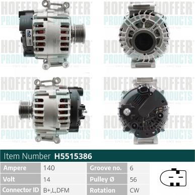 Hoffer H5515386 - Ģenerators ps1.lv