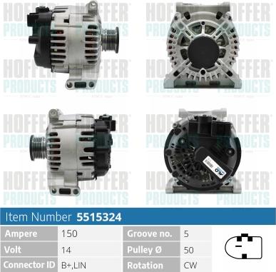 Hoffer H5515324 - Ģenerators ps1.lv