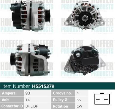 Hoffer H5515379 - Ģenerators ps1.lv