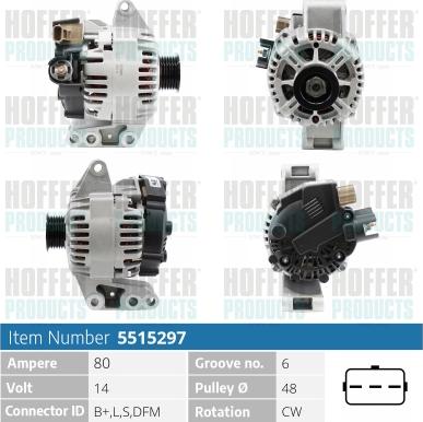 Hoffer H5515297 - Ģenerators ps1.lv