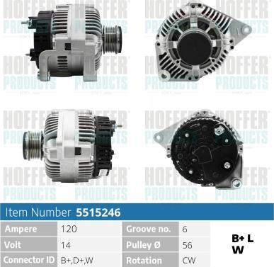 Hoffer H5515246 - Ģenerators ps1.lv