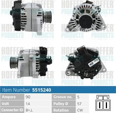 Hoffer H5515240 - Ģenerators ps1.lv