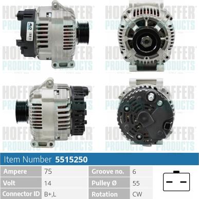 Hoffer H5515250 - Ģenerators ps1.lv