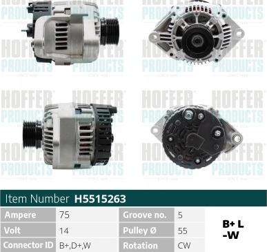 Hoffer H5515263 - Ģenerators ps1.lv