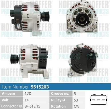 Hoffer H5515203 - Ģenerators ps1.lv