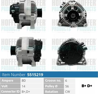 Hoffer H5515219 - Ģenerators ps1.lv